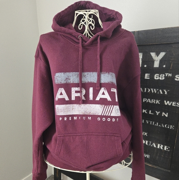 Ariat Burgundy Hoodie - Picture 2 of 3